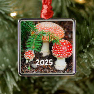 Fly Agaric Mushrooms Ornament