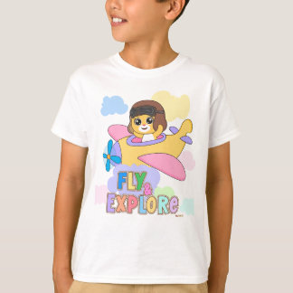 Fly and Explore: Playful Designs for Kids T-Shirt