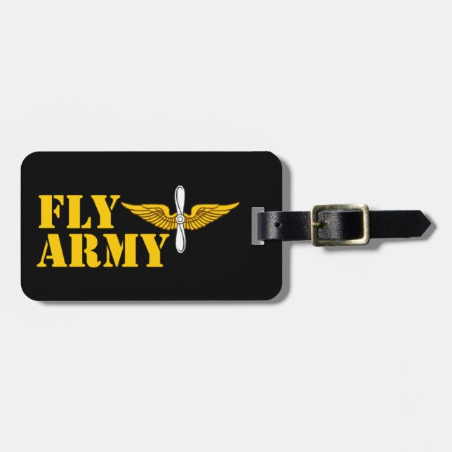 Fly Army Luggage Tag (Front Horizontal)
