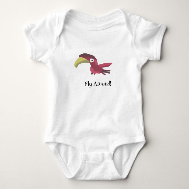 Fly Around Baby Bodysuit (Front)