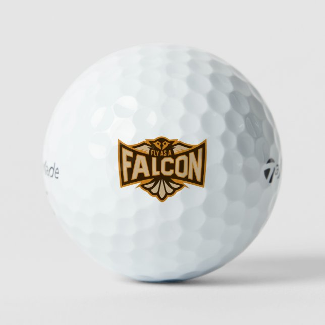 Fly As A Falcon Sepia Golf Balls (Front)