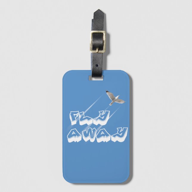 Fly away luggage tag (Front Vertical)