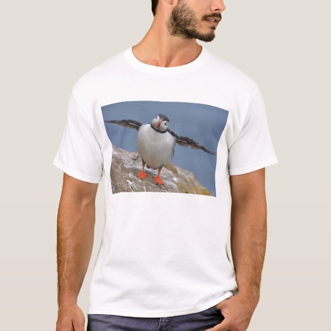 Fly Away Puffin T-Shirt (Front)