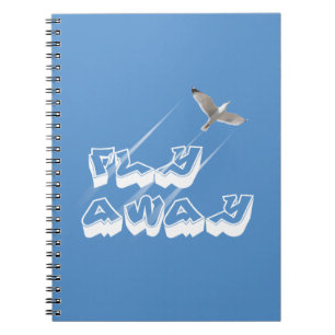 Fly away spiral notebook