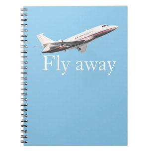 Fly away spiral notebook