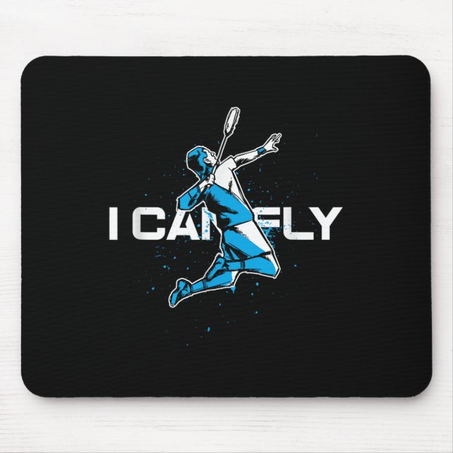 Fly Badminton Player Shuttle Trainer Racket Sports Mouse Pad (Front)