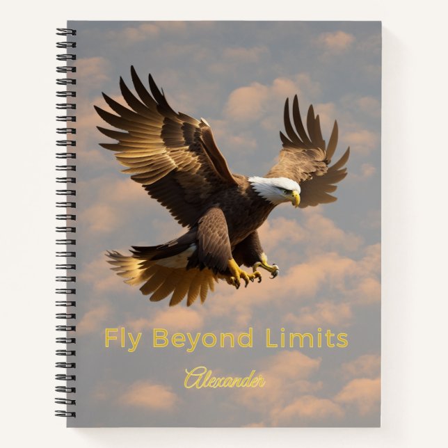 Fly Beyond Limits Eagle Notebook (Front)