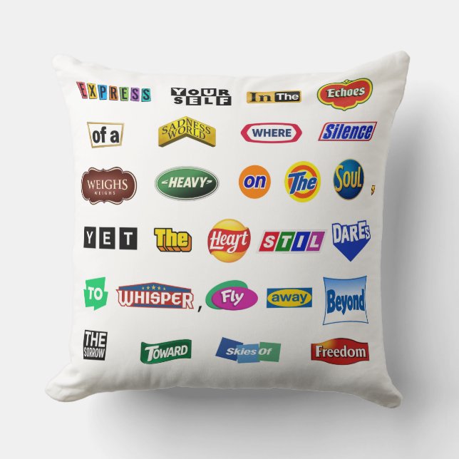 Fly Beyond Sorrow Cushion (Front)