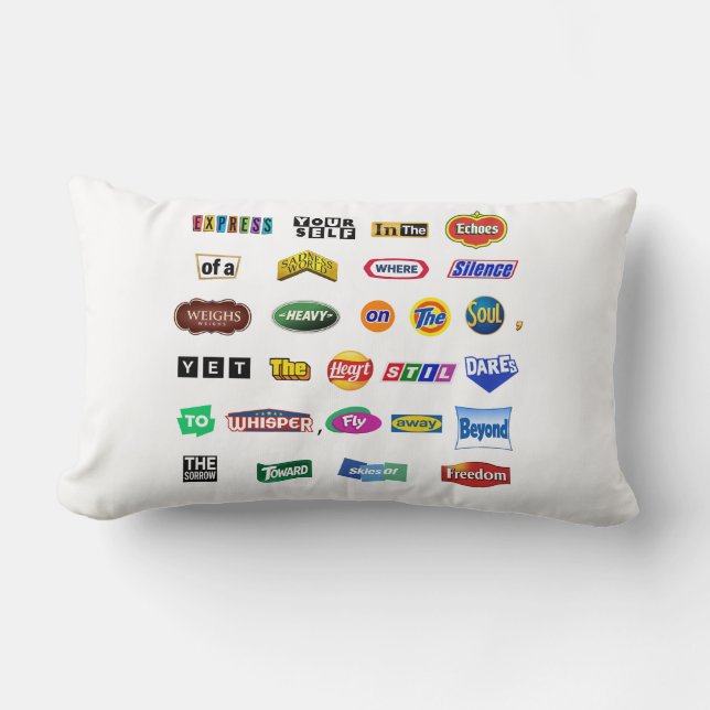 Fly Beyond Sorrow Lumbar Cushion (Front)