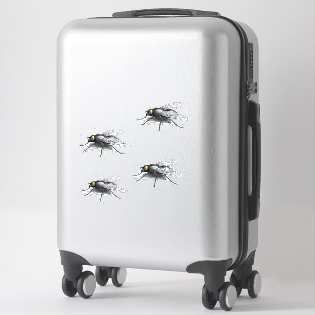 Fly Buddy 4 small contour stickers (Suitcase)