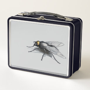 Fly Buddy black and gray lunchbox