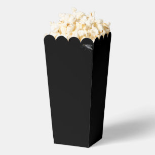 Fly Buddy black popcorn boxes