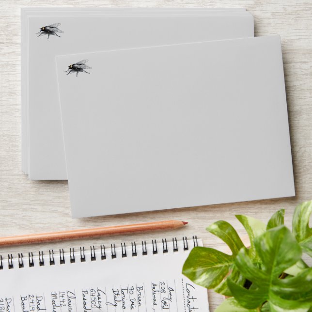Fly Buddy grey standard envelopes front (Stacked)