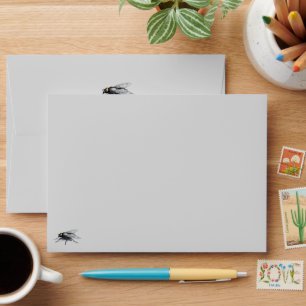 Fly Buddy grey standard envelopes front and back