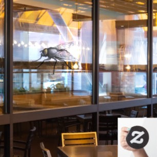 Fly Buddy see-thru window cling front stick