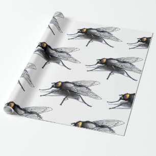 Fly Buddy white matte wrapping paper