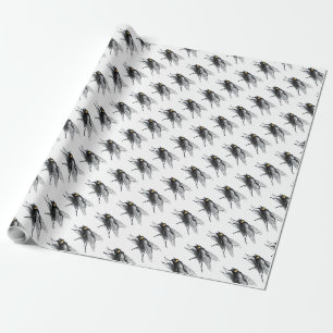 Fly Buddy white matte wrapping paper