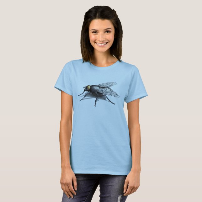 Fly Buddy women blue t-shirt (Front Full)