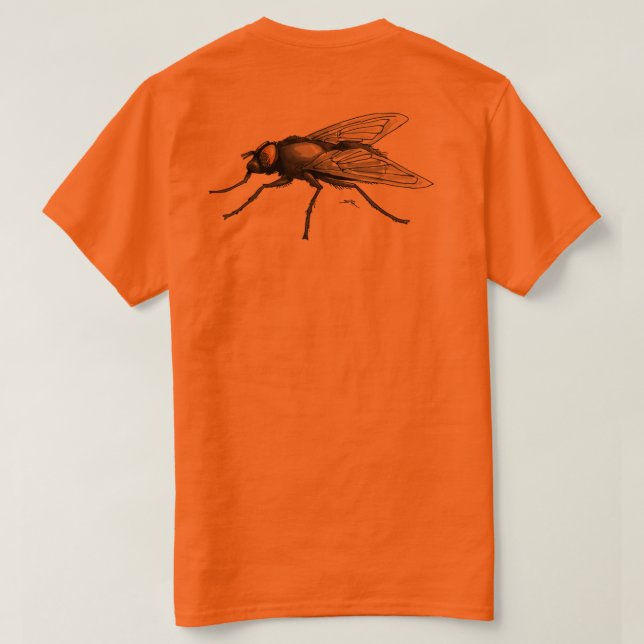 Fly Buddy women orange t-shirt back (Design Back)