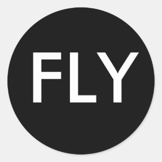 FLY CLASSIC ROUND STICKER
