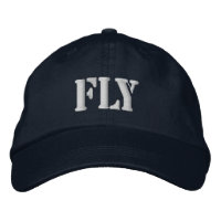 FLY EMBROIDERED BASEBALL CAP