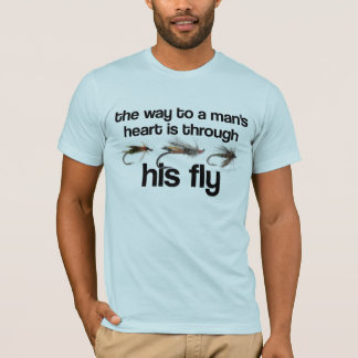 Fly Fish Man's Heart Shirt