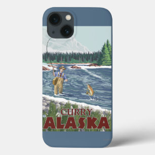 Fly Fisherman - Curry, Alaska iPhone 13 Case