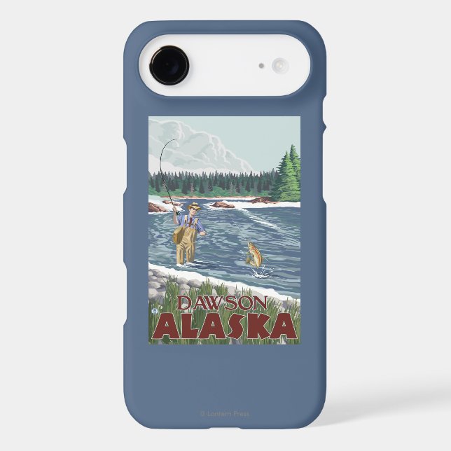 Fly Fisherman - Dawson, Alaska Case-Mate iPhone Case (Back)