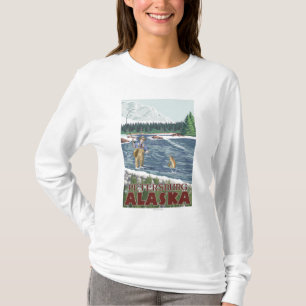 Fly Fisherman - Petersburg, Alaska T-Shirt