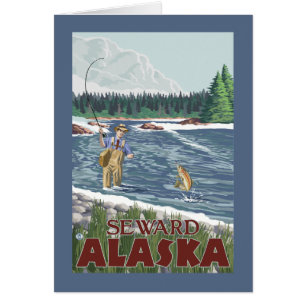 Fly Fisherman - Seward, Alaska