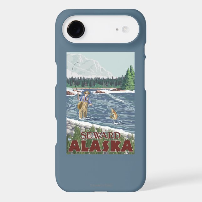 Fly Fisherman - Seward, Alaska Case-Mate iPhone Case (Back)