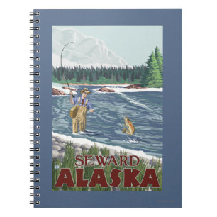 Fly Fisherman - Seward, Alaska Notebook
