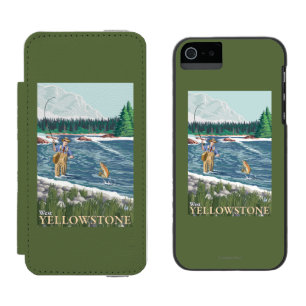 Fly Fisherman - West Yellowstone, Montana Incipio Watson™ iPhone 5 Wallet Case