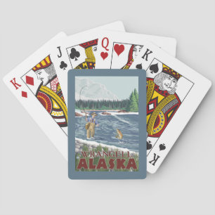 Fly Fisherman - Wrangell, Alaska Playing Cards