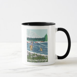 Fly Fisherman - Yellowstone National Park Mug