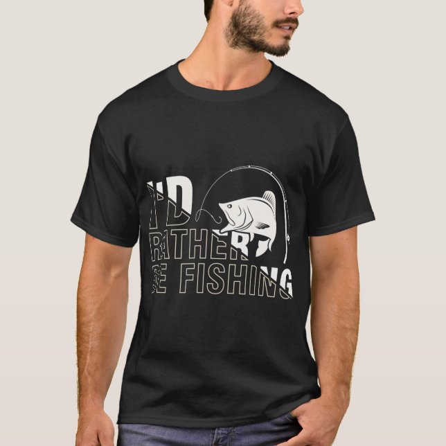 Fly Fishing at Sunset T-Shirt (Front)