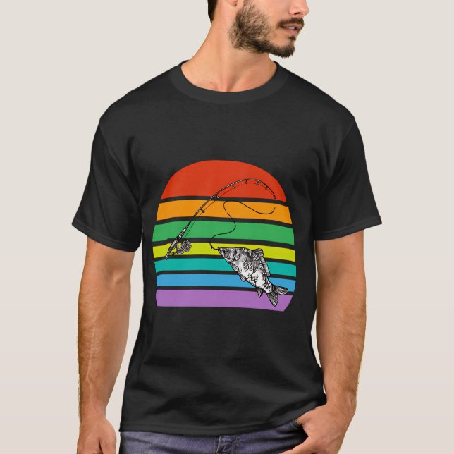 Fly Fishing at Sunset T-Shirt (Front)