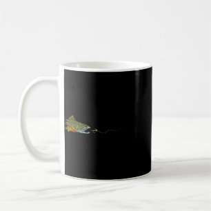 Fly Fishing Brook Trout Dry Fly Tying Fisherman Coffee Mug