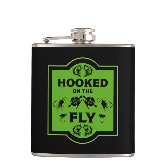 Fly Fishing Canada Hip Flask (Front)