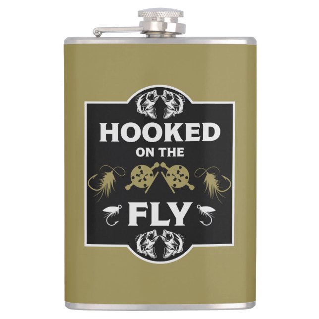 Fly Fishing Canada Hip Flask (Front)