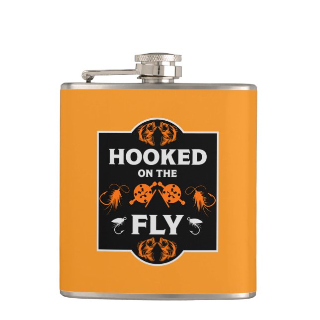 Fly Fishing Canada Hip Flask (Front)