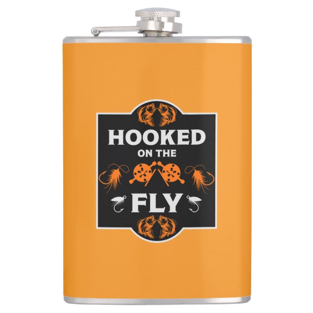 Fly Fishing Canada Hip Flask (Front)