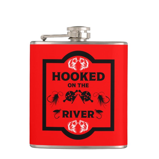 Fly Fishing Canada Hip Flask (Front)