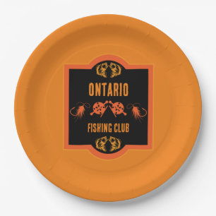 Fly Fishing Canada Paper Plate