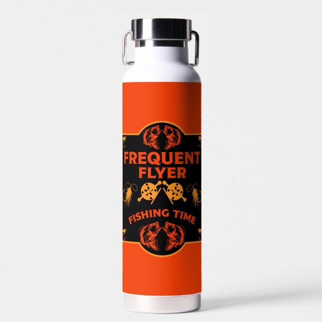Fly Fishing Canada Water Bottle (Front)