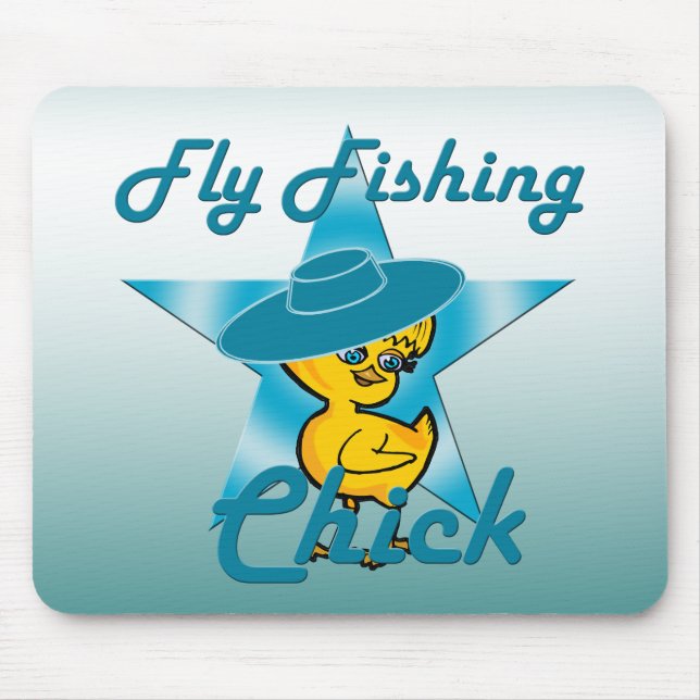 Fly Fishing Chick #7 Mouse Pad (Front)