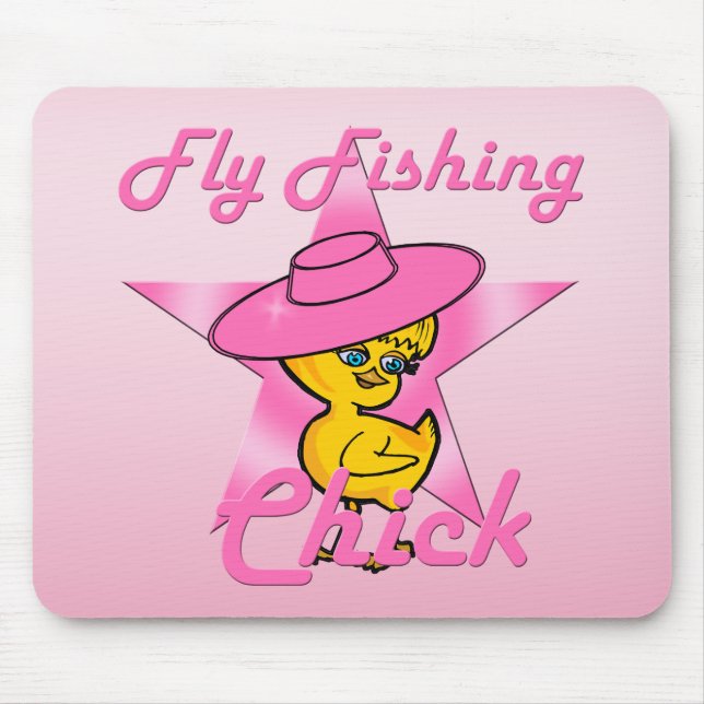 Fly Fishing Chick #8 Mouse Pad (Front)