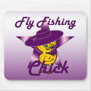 Fly Fishing Chick #9 Mouse Pad