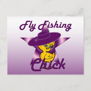 Fly Fishing Chick #9 Postcard