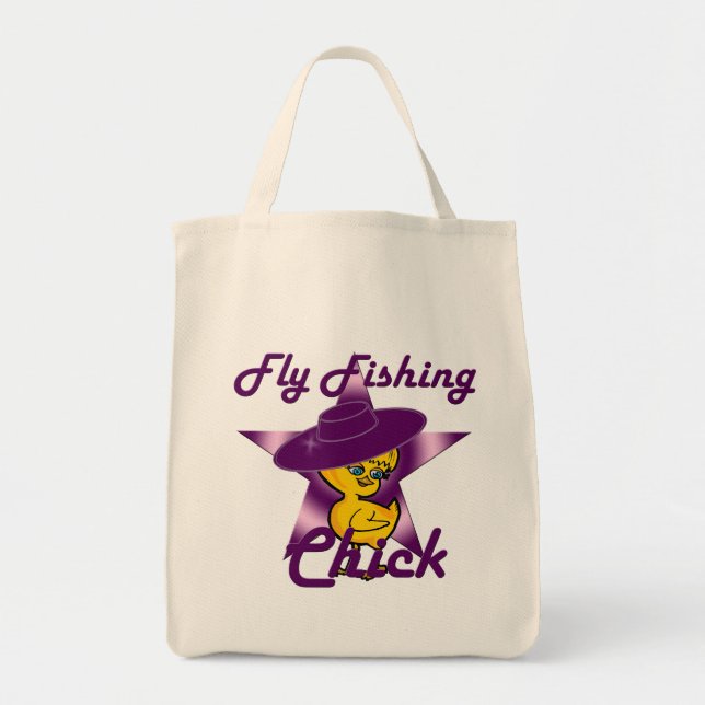 Fly Fishing Chick #9 Tote Bag (Front)